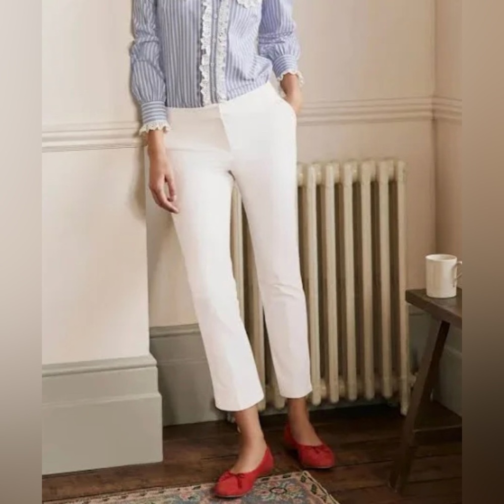 New Boden Ivory Richmond 7/8 Pants sz 6